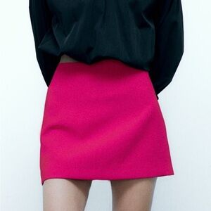 Zara Vibrant Pink Skirt NWT